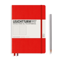 <orange shop> Leuchtturm1917 Hardcover Notebooks "Red" สมุดโน๊ต Leuchtturm1917 ปกแข็ง สีแดง