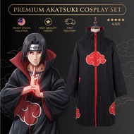 Kostum Naruto Akatsuki Cosplay Sasuke Uchiha Cape Cosplay Itachi Pakaian Cosplay
