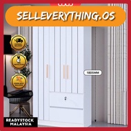 (SHOCKING SALE)  Wardrobe/Almari Baju Murah/Almari Pakaian/3Pintu Almari Murah/Storage Cabinet 3 Doo