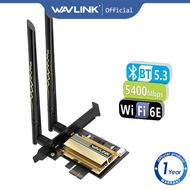WAVLINK AX5400M WiFi 6E PCIe Network Card Tri-Band AX210 Wireless Adapter with Bluetooth 5.3 MU-MIMO