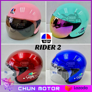 Original SGV Rider 2 Helmet with Visor / Sgv Cruiser Half Rider Helmet Motorcycle Topi Sgv (Sirim Lulus) Helmet Steng Kura-Kura