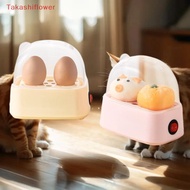 (Takashiflower) Electric Egg Boiler Automatic Cooker Rapid Egg Boiler Breakfast Machine Multi-Functi