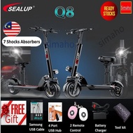 SEALUP Waterproof Foldable Electric Scooter 48v500w 30-150KM E-bike Basikal Elektrik