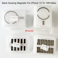 5Pcs Back Housing Glass Magnatic For iPhone 16 15 Pro Max 12 13 14 Pro Max Mini Plus Back Glass Wire