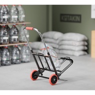 CORNELSTORE Folding Iron Trolley Pull Push Aqua Gallon Push Hold Goods 80 90 100kg Multipurpose Trol