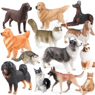 Pet Animal Simulation Golden Retriever Collie Doberman Pinscher Persian Cat Dog Model Action Figures