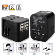 4 USB Port All in One Universal International Plug Adapter World Travel Charger