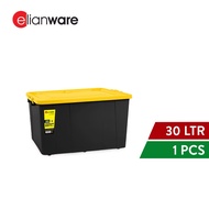 ELIANWARE 20/30/40/50/60/70/90 Liter Plastic Storage Box with Wheels Storage Organizer Kotak Penyimp