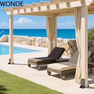 WONDE Deck Railing Support, Heavy-Duty 4x4 Inch/6x6Inch Post Support Bracket, Support Steel Black Pr