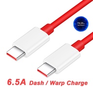 65W OnePlus 8T Warp Charging Cable 6.5A USB-C Dash Charging Cable For One Plus 9 Pro 9R 8T+ 5G 1+8 P