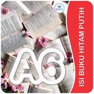 A6 iSI BOOK A6 BLACK WHITE A6/NOVEL/CERPEN/NOTE NOTEBOOK