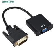 JEROMYBF DVI-D DVI To VGA Adapter, DVI To VGA VGA Output DVI-D DVI To VGA Converter, Easy To Install