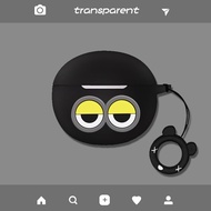 For Baseus AirGo AS01 Case Cute Finger Ring Lanyard Baseus AirGo AS01 Silicone Soft Case Cartoon Bas
