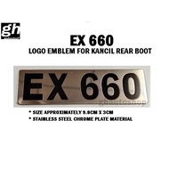 EX 660 logo emblem for Kancil rear boot