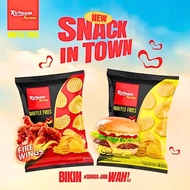 Richeese Factory WAFFLE FRIES Potato Snacks BURGER CHEESE Flavor 12gr