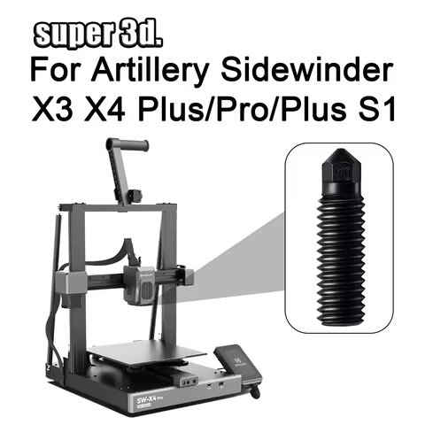 Artillery Sidewinder X4 Nozzle X3 Plus X3 Pro Hotend Nozzle Hard Steel Nozzle for Artillery Sidewind