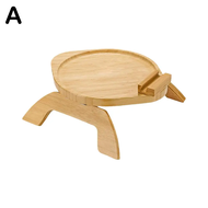 Sofa Arm Tray With Phone Holder Wooden Sofa Armrest Clip-On Tray Table Handicraft Placed Practical T