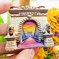 3D Fridge Magnet Hungary Budapest Castle Cruise Travel Souvenir Gift