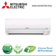 MITSUBISHI 2.5HP WALL SPLIT TYPE NON INERTER AIRCOND R32 (MODEL: MS/MU-JR24VF)