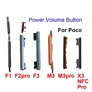 Power Volume Button For Poco F1 F2 F3 M3 X3 NFC Pro