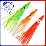 5 PCS/tas 5-12cm 20 Warna Cumi-cumi Bercahaya untuk Umpan Pancing Karet Lembut Hoochies Gurita Cumi-