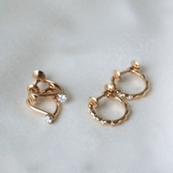 CEDONY | Like Pierced Ears Diamond Spiral Ear Clip Japanese Design Simple Lightweight agete nojess
