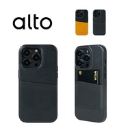 alto iPhone 14 Pro Metro插卡皮革手機殼/ 渡鴉黑