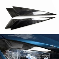 Headlight Eyelid Headlamp Eyebrow For BMW X1 E84 25i 28i 35i xDrive 2009-2015 Carbon Fiber Front Hea