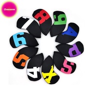 Cheesenm High-end golf iron head cover Iron head Wedge cover 4-9 ASPX 10pcs 6 color SG