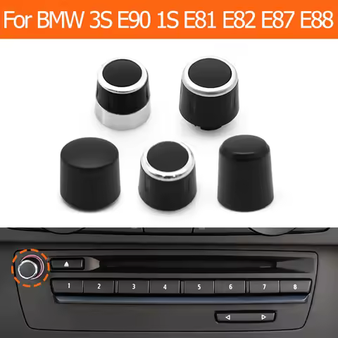 Pop Car Dash CD Player Radio Audio Volume Rotary Switch Button Knob For BMW 3 1 X1 Z4 Series E90 E91