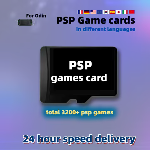 TF game card For Ayn Odin 2 Pro Lite PSP GamesAll Language Version Box USA Europe Memory Retro Class