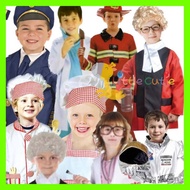 Little Cutie Occupation Career Costume Girl Unisex Costume Kostum Kerjaya Budak Polis/Chef/Doktor/Pi