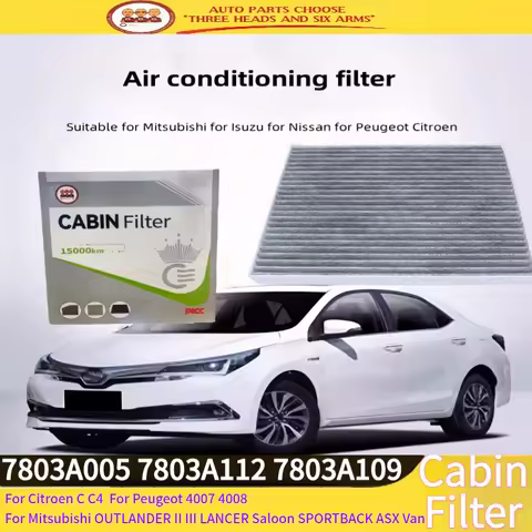 9-2808C Cabin Air Filter 7803A005 For Mitsubishi OUTLANDER II III LANCER Saloon For Citroen C C4 For