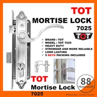 TOT 7025 ST GUCHI mortise lock / grill lock grill door lock set door handle lock  kunci grill pintu kunci grill lockset
