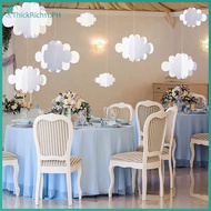 ThickRich 16Pcs 3D Cloud Decorations White Hanging Clouds For Ceiling Cloud Party Decorations Cloud 