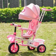 YQ40 HelloKittyChildren's Tricycle Foldable Baby Bicycle Hello Kitty Bicycle Children Korean