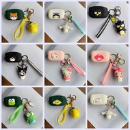 ins Cartoon Cases for Sony WF1000 XM4 / WF-1000XM3 Case Cute with keychain funny Silicone Bluetooth Earphones Cover hearphone box