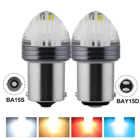 3D LEN P21W 1156 BA15S LED Bulb P21/ 5W 1157 BAY15D LED Car Turn Signal Brake Lights R5W R10W 12V Au