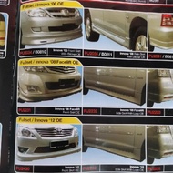 Toyota Innova various type front side rear bodykit skirting