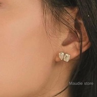 4ct Queen of Tears Real Moissanite Diamond Earrings 2ct each Ins Hot Popular Emerald Pear Cut 100% S