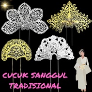 Cucuk Sanggul Rambut Tudung Tradisional Nikah Kahwin Tunang Dinner