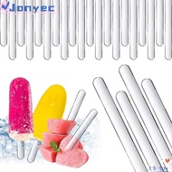 JONY1EC Popsicle Mold, Acrylic Transparent Popsicle Sticks, Replacement Reusable Ice Cream Sticks