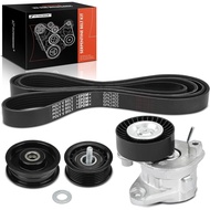 A-Premium Engine Serpentine Belt Drive Kit Compatible with Mercedes-Benz C350 2006-2007, E550 2007-2
