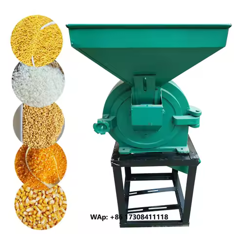 High efficiency maize crusher Millet small grinder herbs red beans cassava grain milling machine wit