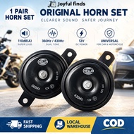 Motorcycle Car HELLA HORN Horn Set 360Hz / 430Hz 111dB 12V Universal Horn