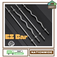 Ez Curl Bar Standard Straight Barbell & Curl Barbell Fitness Gym 4ft/5ft/6ft - furnifit.store