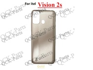 สำหรับ Itel Vision 2S P651L ฝาประตูแบตเตอรี่เคสด้านหลังชิ้นส่วนอะไหล่ด้านหลังปุ่มเปิดปิดด้านล่างของต