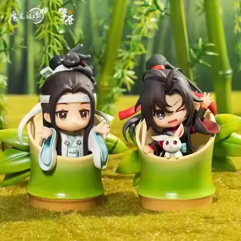 The Untamed Wei Wuxian 9.4cm Lan Wangji 9.1cm Anime Peripheral Figures Peripheral Birthday Special O