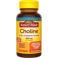 Nature Made Super Dose Choline Supplement, 60 Capsules