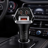 63W Car Charger Fast Charge 2PD45W Fast Charge Flash Charge Car Cigarette Lighter Car Charger USB18W